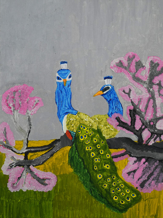 Peacocks at the grasslands