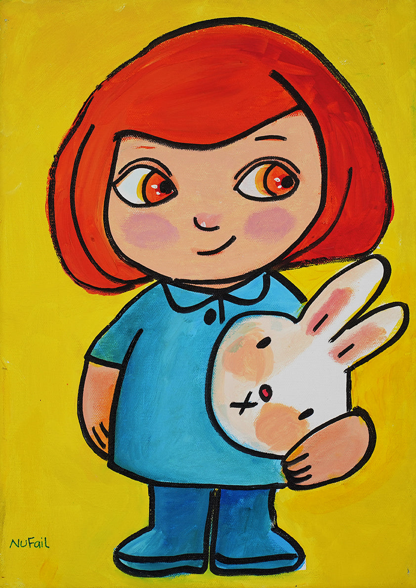 Girl and Bunny